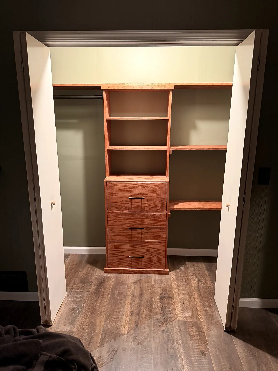Closet after project photograph — after