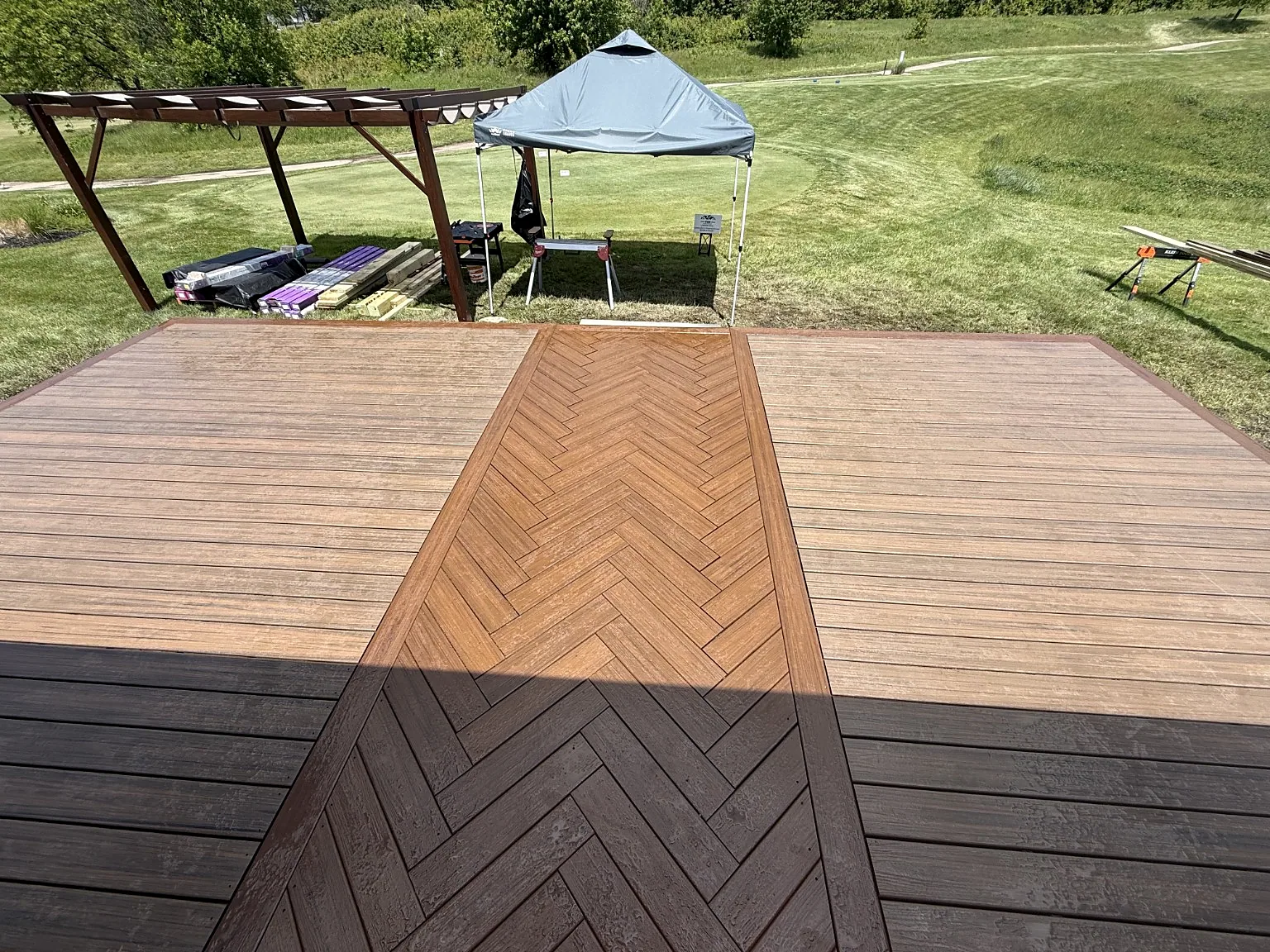Deck project photograph